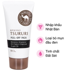 Mặt Nạ Đất Sét Tsururi Tẩy Sạch Mụn Đầu Đen Se Lỗ Chân Lông 55g Nhật Bản