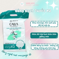 Bông Tẩy Trang Calla Bông Bạch Tuyết Siêu Mềm Mịn Sạch Sâu Cấp Ẩm An Toàn Cho Da