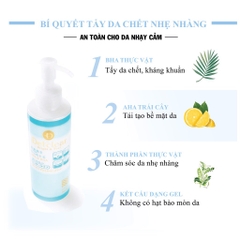 Tẩy TBC Detclear Bright & Peel - XANH KHÔNG MÙI Chai 180ml