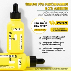 Serum TIAM Vita B3 Source 10% Niacinamide + 2% Arbutin Dưỡng Trắng Phục Hồi Cho Da Hàn Quốc - Chai 40ml