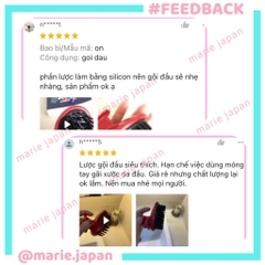 Lược Gội Đầu Tubaki Massage Làm Sạch Da Đầu Tơi Mềm Tóc Nhật Bản