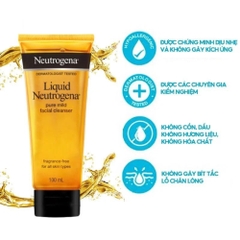 Sữa Rửa Mặt Neutrogena Liquid Pure Mild Facial Cleaner Dịu Nhẹ Dành Cho Mọi Loại Da 100ml