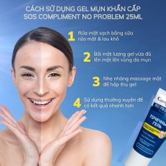 Gel Chấm Mụn Compliment No Problem AHA BHA PHA Giảm Sưng Viêm Ngăn Mụn 25ml Nga