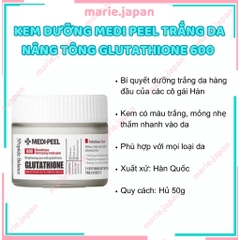 Kem Dưỡng Medi Peel Bio Intense Glutathion 600 White Cream Hũ 50ml