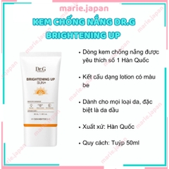 Kem Chống Nắng Dr.G Brightening Up Nâng Tông Kiềm Dầu Sun+ SPF50+ PA+++