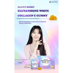 Kẹo Dẻo BOTO Trắng Da Glutathione White Collagen C Vị Chanh 90g Hàn Quốc