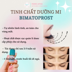 Tinh Chất Dưỡng Mi Bimatoprost 0.03% Giảm Rụng Kích Mọc Mi Dài Và Dày Nhật Bản 2,5ml