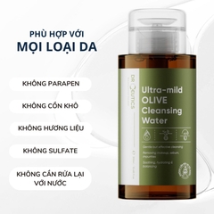 Nước Tẩy Trang DrCeutics Ultra-mild Olive Cleansing Water Lành Tính Dịu Nhẹ Làm Sạch Sâu Dưỡng Ẩm Dành Cho Mọi Loại Da 500ml