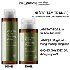 Nước Tẩy Trang DrCeutics Ultra-mild Olive Cleansing Water Lành Tính Dịu Nhẹ Làm Sạch Sâu Dưỡng Ẩm Dành Cho Mọi Loại Da 500ml
