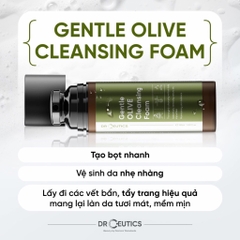 Sữa Rửa Mặt DrCeutics Gentle Olive Cleansing Foam Dịu Nhẹ Làm Sạch Sâu Thông Thoáng Lỗ Chân Lông Dành Mọi Loại Da 150ml