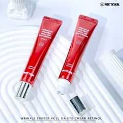 Kem Mắt Pretty Skin Wrinkle Eraser Roll On Eye Cream Retinol Dưỡng Sáng Giảm Thâm Quầng Mắt Làm Mờ Nếp Nhăn Hàn Quốc 30ml