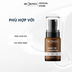 Serum DrCeutics B5 Basic Hydration 5%, B5 Dexpanthenol 10% + Centella Extract + HA Cấp Ẩm Phục Hồi Tái Tạo Da - Chai 30g