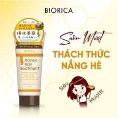 Kem Ủ Tóc Botanical Giảm Gãy Rụng Suôn Mượt Tóc Natural Treatment Honey Hair Treatment Nhật Bản 180g