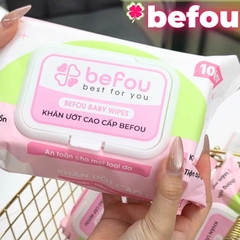 Khăn Ướt Vệ Sinh Cao Cấp Tiện Lợi Befou Hộp 100 Tờ