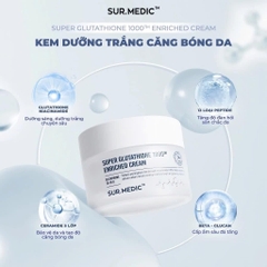Kem Dưỡng Sur.Medic Dưỡng Trắng Căng Bóng Da Super Glutathione Enriched Cream 50mL