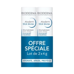Son Dưỡng Bioderma Atoderm Stick Levres Dưỡng Ẩm Mềm Môi Giảm Khô Nẻ Không Màu Thỏi 4g