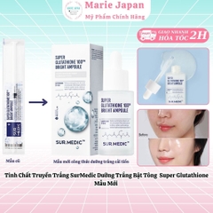 Tinh Chất Truyền Trắng Sur.Medic Dưỡng Trắng Bật Tông Super Glutathione Bright Ampoule Mẫu Mới