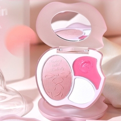 Bảng Má Hồng + Highlight 3 Ô Gogo Tales Tipsy Moment GT731 Dễ Tán Bám Màu Tốt Lên Màu Cực Xinh
