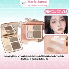 Bảng Tạo Khối JUDY DOLL 4 Ô Highlight & Contour Palette 9g