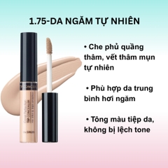 Kem Che Khuyết Điểm The Saem Che Phủ Tốt Mỏng Nhẹ Cover Perfection Tip Concealer SPF28 PA++ Hàn Quốc 6.5g