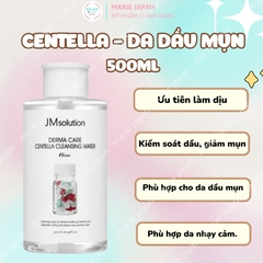 Nước Tẩy Trang JM Solution Cấp Ẩm Nhẹ Dịu Sạch Sâu Mọi Loại Da H9 Hyaluronic Ampoule Cleansing Water 500ml Hàn Quốc