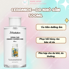 Nước Tẩy Trang JM Solution Cấp Ẩm Nhẹ Dịu Sạch Sâu Mọi Loại Da H9 Hyaluronic Ampoule Cleansing Water 500ml Hàn Quốc