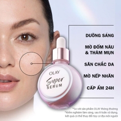 Tinh Chất Super Serum Olay Trắng Da Mờ Thâm Trẻ Hóa, Cấp Ẩm Căng Bóng Chai 30ml