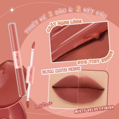 Son Kem Tint Hai Đầu PINKFLASH Duo 2 Trong 1 Nhung Mịn Lì Lâu Trôi L13