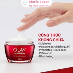Kem Dưỡng Da Olay Regenerist Ngăn Ngừa Lão Hóa, Mờ Nếp Nhăn Ban Đêm Hộp 50g