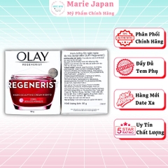 Kem Dưỡng Da Olay Regenerist Ngăn Ngừa Lão Hóa, Mờ Nếp Nhăn Ban Đêm Hộp 50g