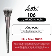 Cọ Trang Điểm Glorie Makeup Chuyên Nghiệp Lông Siêu Mềm Bám Phấn Professional Brush