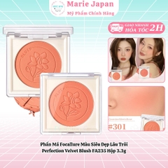 Phấn Má Focallure Màu Siêu Đẹp Lâu Trôi Perfection Velvet Blush FA235 Hộp 3.3g