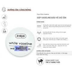 [MUA 1 TẶNG 1] Sáp Ziaja Vaseline Đa Năng Bảo Vệ Giữ Ẩm Giảm Khô Nứt Nẻ Cho Da Hộp Trắng 30ml-TẶNG 1 MASK JM DERMA CARE
