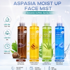 Xịt Khoáng Lô Hội Aspasia Moist Up Face Mist Hàn Quốc Chai 150ml