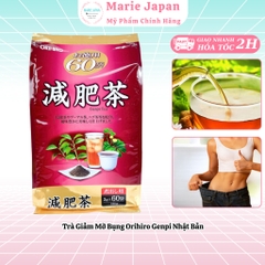 Trà giảm mỡ bụng Orihiro Genpi Nhật Bản Túi 60 Gói
