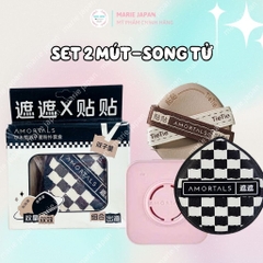 Set Bông Mút Trang Điểm Amortals Powder Puff Mềm Mại Đàn Hồi Nền Mịn Siêu Tốt