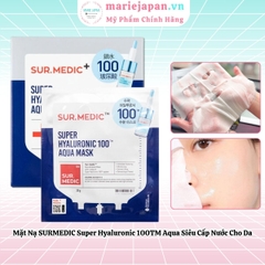 Mặt Nạ SURMEDIC Super Hyaluronic 100TM Aqua Mask Siêu Cấp Nước Cho Da Hàn Quốc 30g