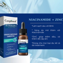 Serum Compliment Giảm Mụn Mờ Thâm Trắng Da Se Lỗ Chân Lông 27ml