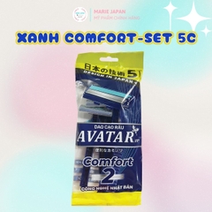Dao Cạo Avatar 2 Lưỡi Gọn Nhẹ Êm Ái Shaving Razors Túi 5 Cây
