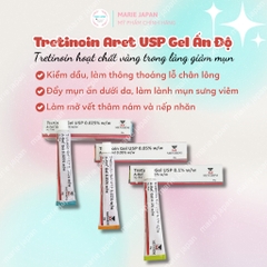 Tretinoin Aret USP Gel Ấn Độ Giảm Mụn Trẻ Hóa Da Chính Hãng