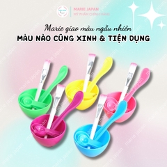 Bộ Chén Cọ Khuấy Trộn Đắp Mặt Nạ Bột - 6 Món