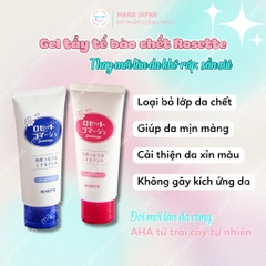 Tẩy Tế Bào Chết Da Mặt Rosette Gel 120g Nhật Bản