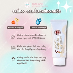 Kem Chống Nắng Smile Leader Nâng Tông Dưỡng Ẩm Chống Nước Sun Cream SPF50 Hàn Quốc Tuýp 60ml