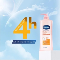 Dưỡng Thể Vaseline Healthy Bright 24X SPF24 Chai 350ml
