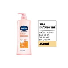 Dưỡng Thể Vaseline Healthy Bright 24X SPF24 Chai 350ml
