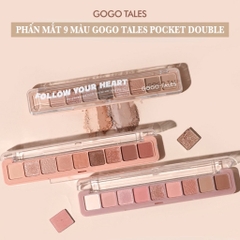 Bảng Phấn Mắt 9 Ô GOGO TALES Nhũ Lì Mịn Bền Màu Follow Your Heart Pocket GT479