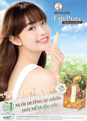 Son Dưỡng Môi Lipice Lip Pure Mentholatum Không Màu Dưỡng Ẩm Căng Mọng  3.9g