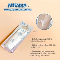 Kem Chống Nắng Anessa Tone Up Brightening UV Sunscreen SPF50+ 90g