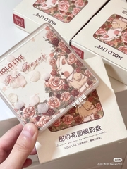 Bảng Mắt 18 Ô Hold Live Thỏ Hoa Nhiều Màu Nhũ Lì Lấp Lánh Bám Tốt Lâu Trôi Sweet Garden Bunny