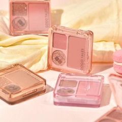 Bảng Phấn Mắt & Má 3 Ô GoGo Tales Nhũ Lì Bling Bling Bám Tốt Nhỏ Gọn Tiện Lợi Small Pocket GT614